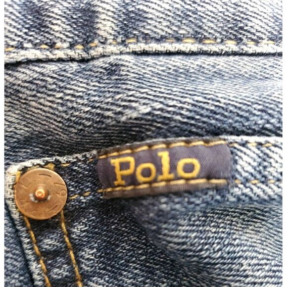 VTG Jeans Polo Ralph Lauren The Classic 36x30 Button & Zip Medium Wash Denim - Picture 9 of 11